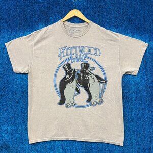 Fleetwood Mac Rumours Album Fancy Penguins Rock Band Tee XL